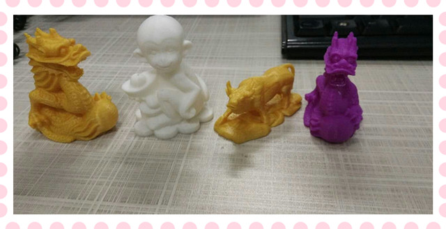 3D打印—生肖牛，猴，龙