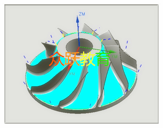 五轴编程实例——叶轮