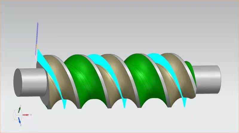 UG五轴编程作品——蜗杆